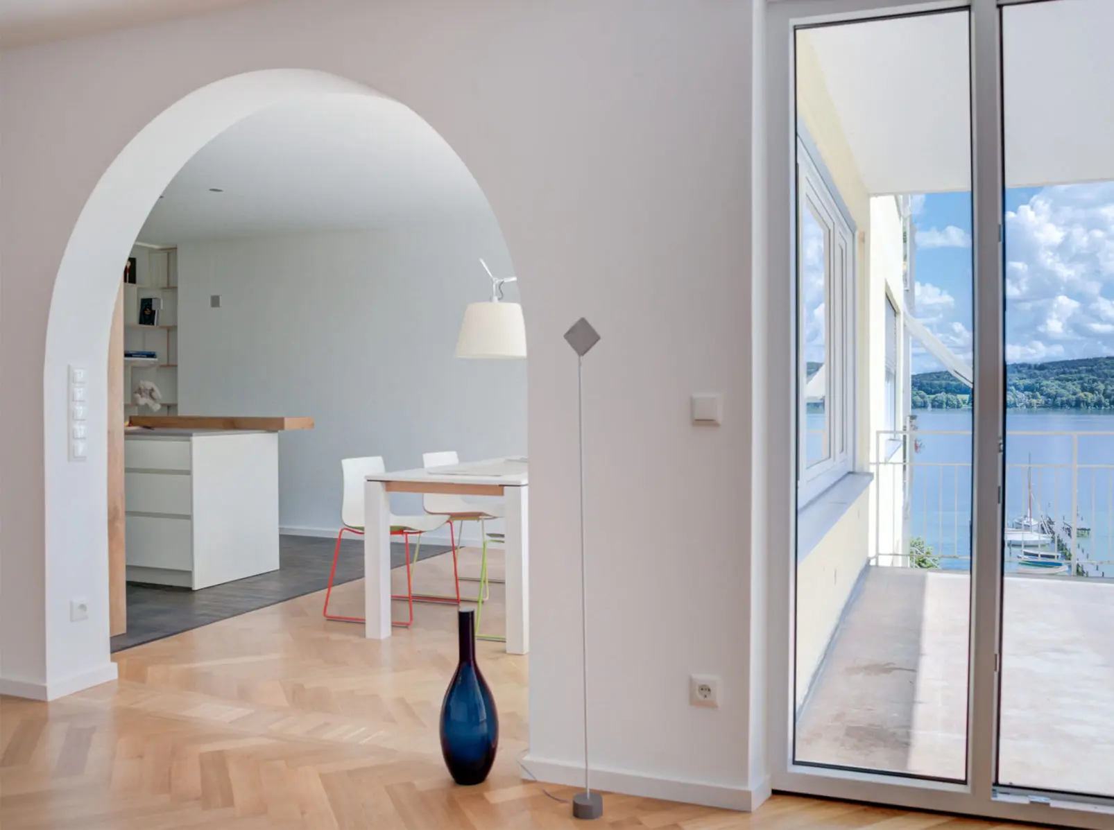 Einrichtung Wohnung mit Beleuchtung