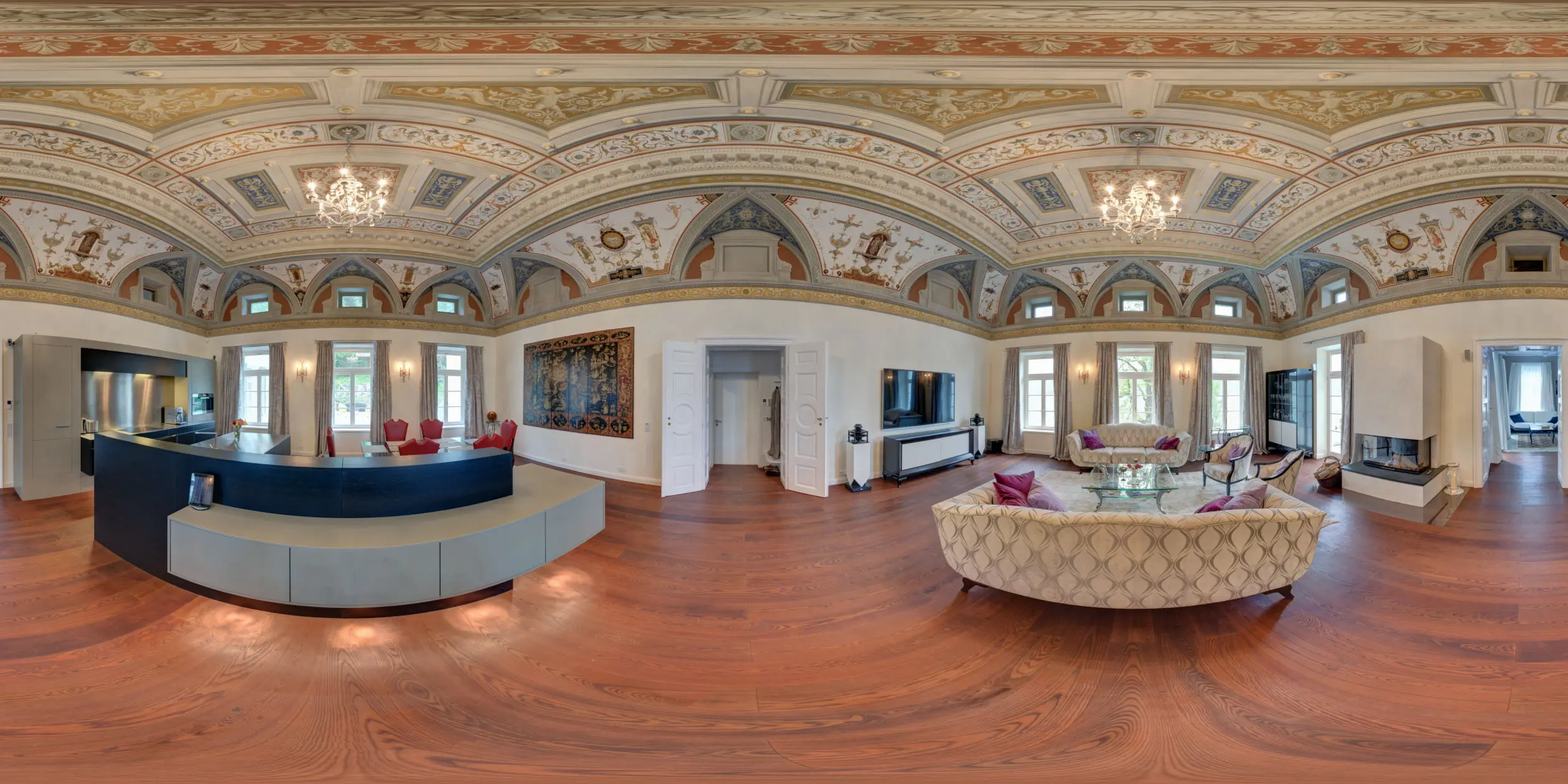 360 Grad Panorama, Inneneinrichtung München
